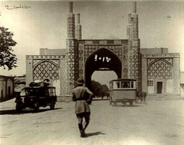 اسناد مصور-میراث مکتوب معماری-دروازه های تهران-دروازه شمیران