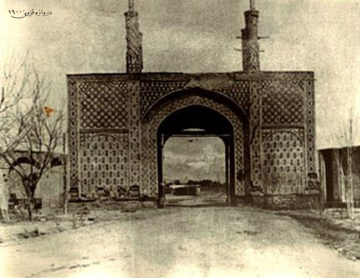 اسناد مصور-میراث مکتوب معماری-دروازه های تهران-دروازه قزوین