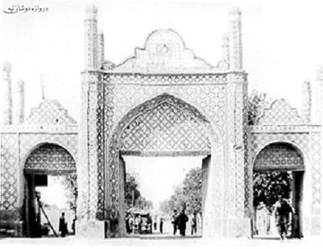 اسناد مصور-میراث مکتوب معماری-دروازه های تهران-دروازه دوشان تپه