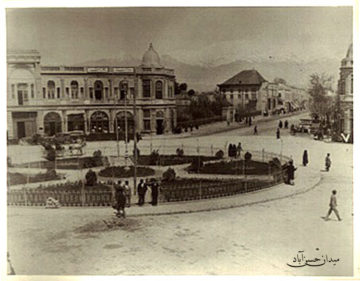 اسناد مصور-میراث مکتوب معماری-میادین تهران-میدان حسن آباد